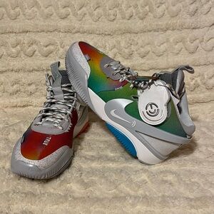 AUTHENTIC Nike Air Deldon Multicolor Basketball Shoes Size 9.5 BE TRUE